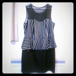 Formal peplum style dress